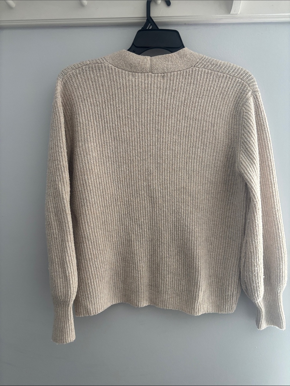 Altar'd State Cream Ribbed V-Neck Button Cardigan - Picture 5 of 6